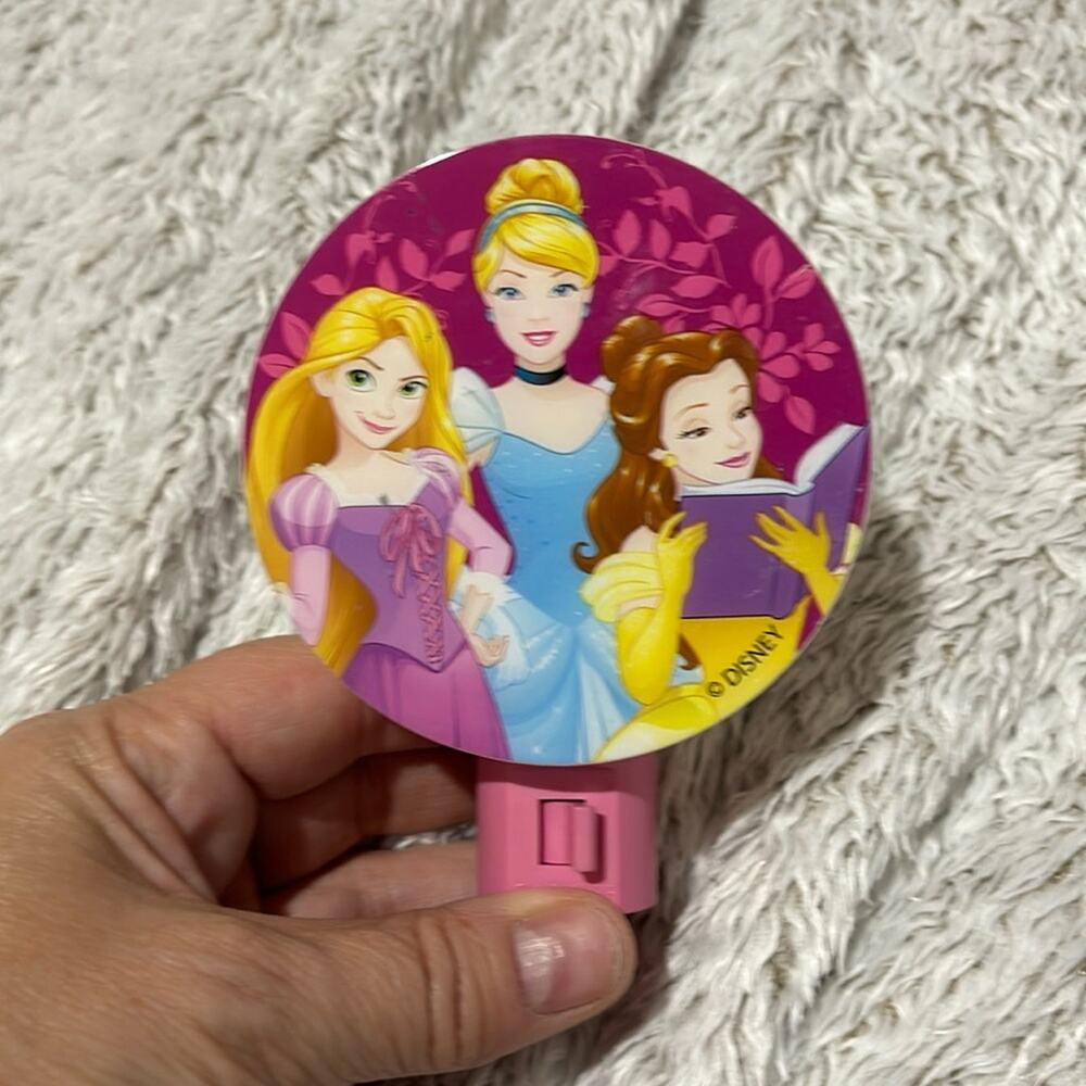 Disney Princess led nightlight Cinderella Belle Sleeping Beauty Aurora like new